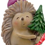 Маленькое фото 4: Сувенир «Ежик» (полирезин), H11,5х7х7,5см, коричневый/розовый