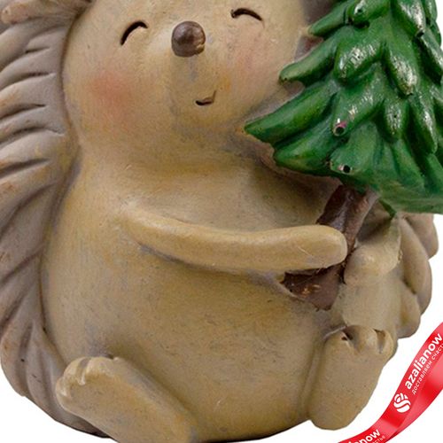 Фото 5: Сувенир «Ежик» (полирезин), H11,5х7х7,5см, коричневый/розовый