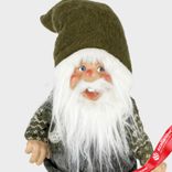 Маленькое фото 4: Сувенир «Гном Мальчик/Девочка сидящий», H45х17х12см, зеленый