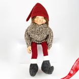 Маленькое фото 1: Сувенир «Гном сидящий», H60x17x12см, красный