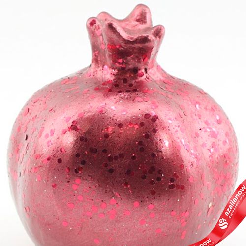 Фото 5: Сувенир «Гранат» (керамика), Н11х10х9,5см, красный