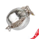 Маленькое фото 1: Сувенир «Гранат» (полирезин), Н7х13,5см, серебряный