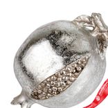 Маленькое фото 2: Сувенир «Гранат» (полирезин), Н7х13,5см, серебряный