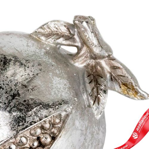 Фото 5: Сувенир «Гранат» (полирезин), Н7х13,5см, серебряный