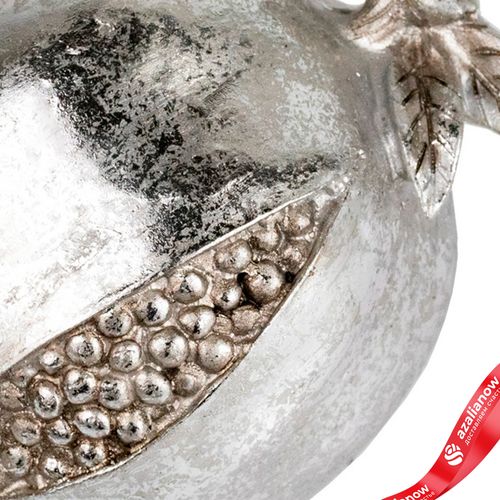 Фото 3: Сувенир «Гранат» (полирезин), Н8х18см, серебряный