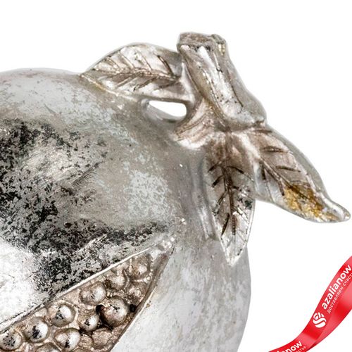 Фото 4: Сувенир «Гранат» (полирезин), Н8х18см, серебряный