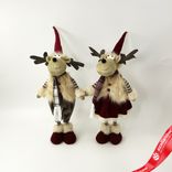 Маленькое фото 1: Сувенир «Лось Мальчик/Девочка», Н46х16х16см, в асс., красный