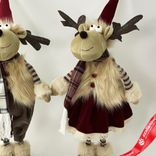 Маленькое фото 3: Сувенир «Лось Мальчик/Девочка», Н46х16х16см, в асс., красный