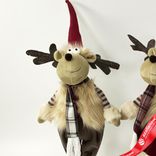 Маленькое фото 4: Сувенир «Лось Мальчик/Девочка», Н46х16х16см, в асс., красный