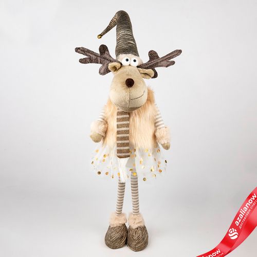 Фото 3: Сувенир «Лось Мальчик/Девочка», Н54х18х12см, в асс., коричневый