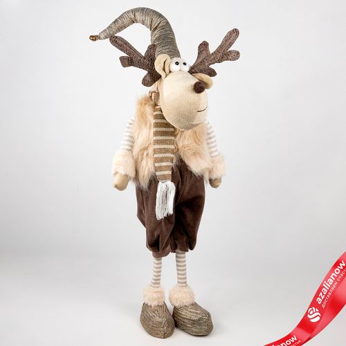 Фото 4: Сувенир «Лось Мальчик/Девочка», Н54х18х12см, в асс., коричневый