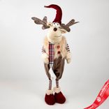 Маленькое фото 2: Сувенир «Лось Мальчик/Девочка», Н54х18х12см, в асс., красный