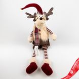 Маленькое фото 2: Сувенир «Лось Мальчик/Девочка сидящий», Н48х18х18см, в асс., красный