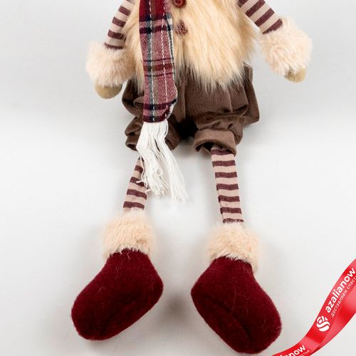 Фото 4: Сувенир «Лось Мальчик/Девочка сидящий», Н48х18х18см, в асс., красный