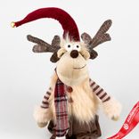 Маленькое фото 5: Сувенир «Лось Мальчик/Девочка сидящий», Н48х18х18см, в асс., красный