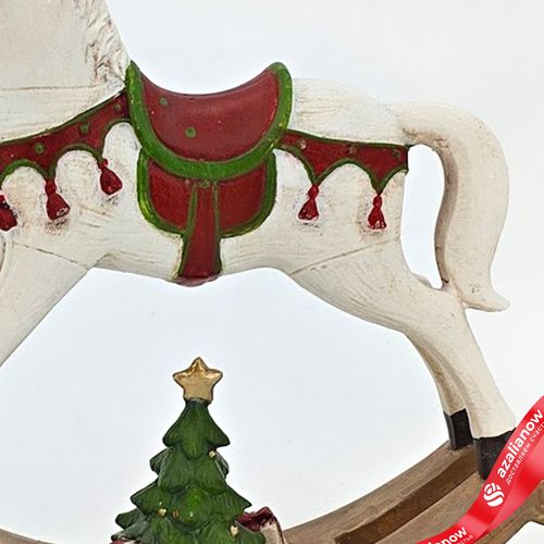 Фото 3: Сувенир «Лошадка» (полирезин), Н13,8х3,5х12,8см, красный