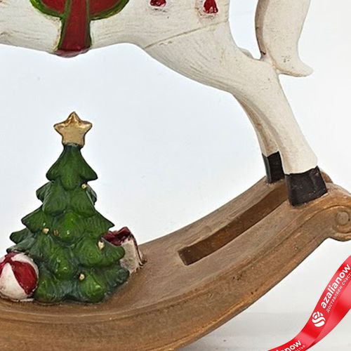 Фото 5: Сувенир «Лошадка» (полирезин), Н13,8х3,5х12,8см, красный