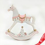 Маленькое фото 1: Сувенир «Лошадка» (полирезин), Н13,8х3,5х12,8см, розовый