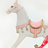 Маленькое фото 4: Сувенир «Лошадка» (полирезин), Н13,8х3,5х12,8см, розовый