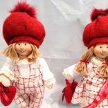 Маленькое фото 2: Сувенир «Мальчик/Девочка», H38х15х10см, в асс., красный