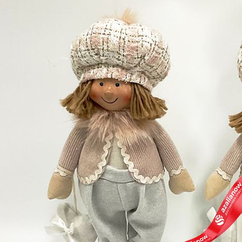 Фото 4: Сувенир «Мальчик/Девочка», H38х15х10см, в асс., розовый