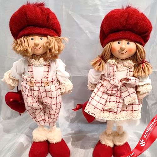 Сувенир «Мальчик/Девочка», H49х21х16см, в асс., красный