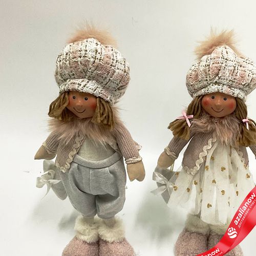 Фото 2: Сувенир «Мальчик/Девочка», H49х21х16см, в асс., розовый