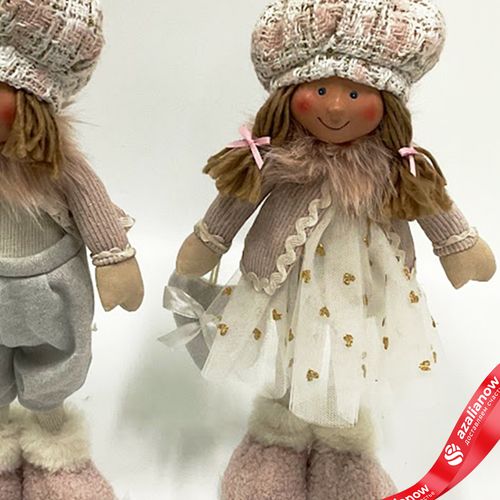 Фото 3: Сувенир «Мальчик/Девочка», H49х21х16см, в асс., розовый