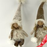 Маленькое фото 2: Сувенир «Мальчик/Девочка», Н55х16х11см, в асс., коричневый