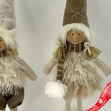 Маленькое фото 3: Сувенир «Мальчик/Девочка», Н55х16х11см, в асс., коричневый