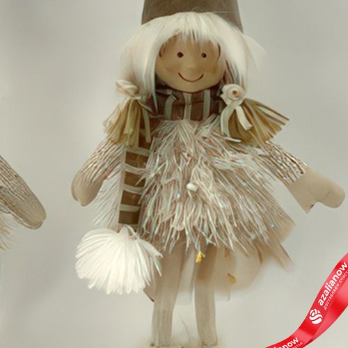 Фото 5: Сувенир «Мальчик/Девочка», Н55х16х11см, в асс., коричневый