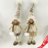 Маленькое фото 1: Сувенир «Мальчик/Девочка», Н60х19х12см, в асс., коричневый