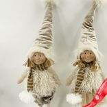 Маленькое фото 2: Сувенир «Мальчик/Девочка», Н60х19х12см, в асс., коричневый