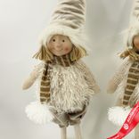 Маленькое фото 4: Сувенир «Мальчик/Девочка», Н60х19х12см, в асс., коричневый