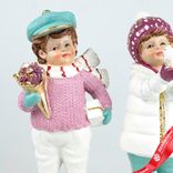 Маленькое фото 2: Сувенир «Мальчик/девочка» (полирезин), Н20,5х9,5х8,5см, в асс., розовый