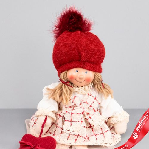 Фото 4: Сувенир «Мальчик/Девочка сидящий», H38х15х10см, в асс., красный