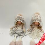 Маленькое фото 2: Сувенир «Мальчик/Девочка сидящий», H38х15х10см, в асс., розовый