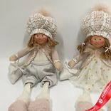 Маленькое фото 4: Сувенир «Мальчик/Девочка сидящий», H38х15х10см, в асс., розовый