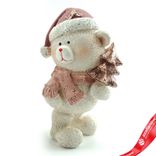 Маленькое фото 1: Сувенир «Медвежонок» (полирезин), Н11,5х8,5х6см, розовый