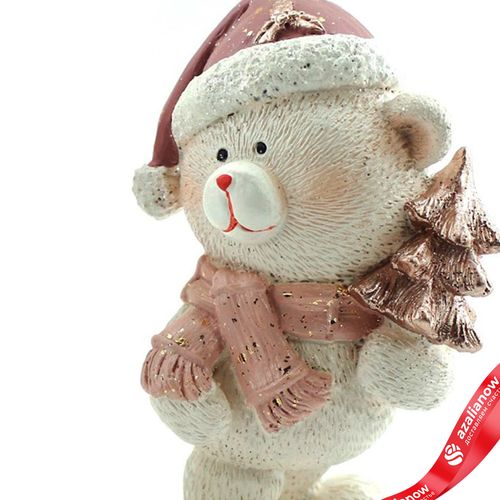 Фото 2: Сувенир «Медвежонок» (полирезин), Н11,5х8,5х6см, розовый