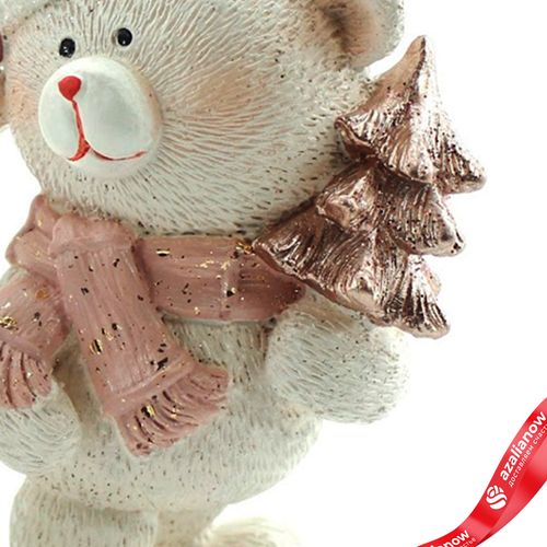 Фото 3: Сувенир «Медвежонок» (полирезин), Н11,5х8,5х6см, розовый