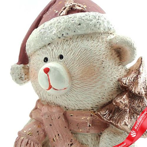 Фото 4: Сувенир «Медвежонок» (полирезин), Н11,5х8,5х6см, розовый