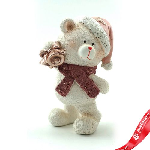 Сувенир «Медвежонок» (полирезин), Н15,5х9х8см, розовый