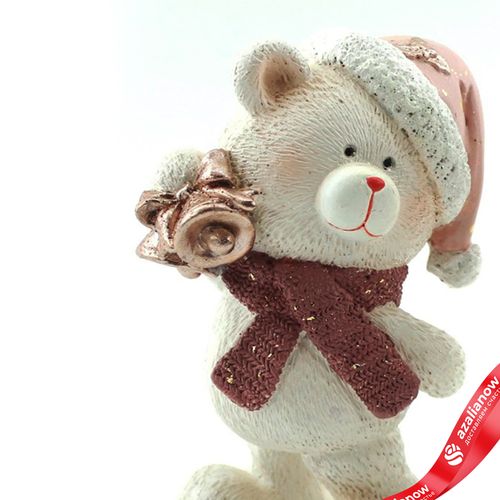 Фото 2: Сувенир «Медвежонок» (полирезин), Н15,5х9х8см, розовый