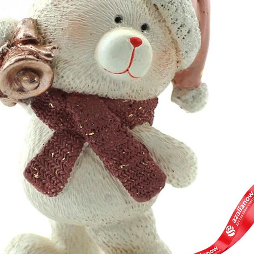 Фото 3: Сувенир «Медвежонок» (полирезин), Н15,5х9х8см, розовый