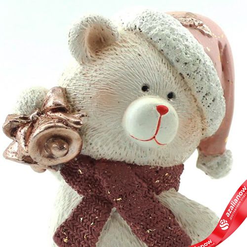 Фото 4: Сувенир «Медвежонок» (полирезин), Н15,5х9х8см, розовый