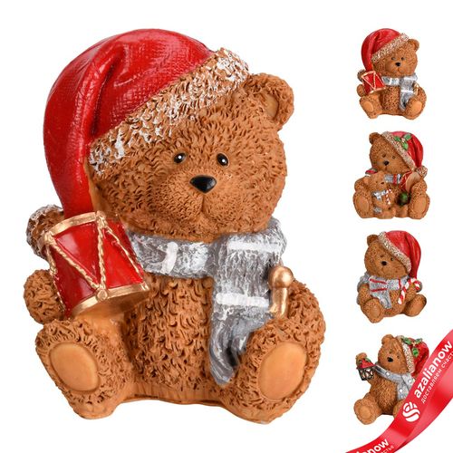 Сувенир «Медвежонок сидящий» (полистоун), 10х10х8,5см, в асс., коричневый