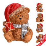 Маленькое фото 1: Сувенир «Медвежонок сидящий» (полистоун), 10х10х8,5см, в асс., коричневый