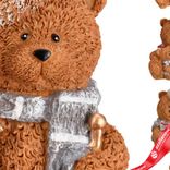 Маленькое фото 3: Сувенир «Медвежонок сидящий» (полистоун), 10х10х8,5см, в асс., коричневый