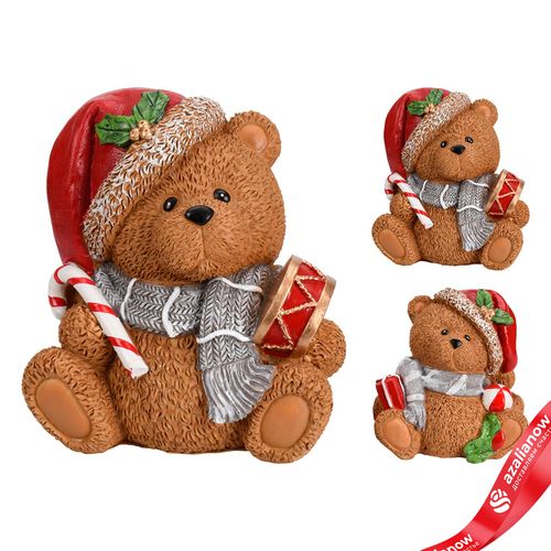 Сувенир «Медвежонок сидящий» (полистоун), 14,5х13,5х9,5см, в асс., коричневый